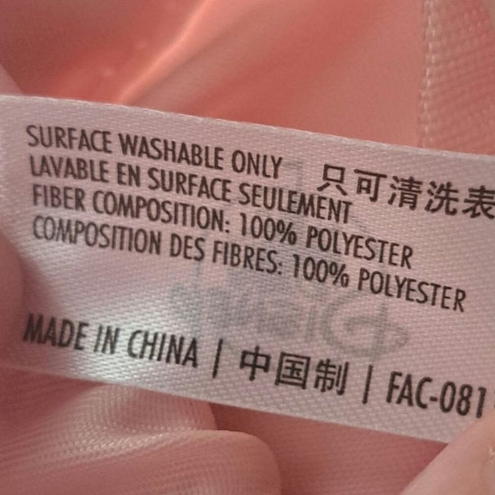 Disney Bibbidi  Bobbidi Boutique Adjustable Backpack Sack Pink and Gold - Picture 7 of 8